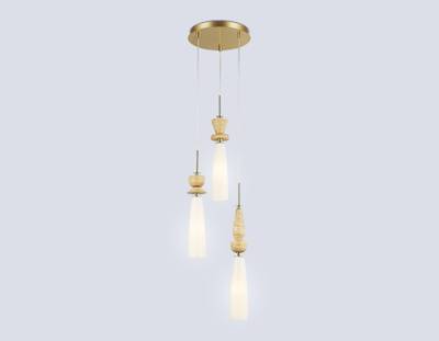 Светильник подвесной LH75367/3 GD/WH золото/белый G9*3 max 28W D270*1500