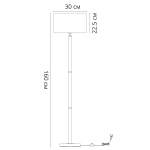 Торшер Arte Lamp ROBERT A5029PN-1SS, 1хE27