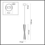 5675/10L LEDIO LN23 167 хром Подвес LED 10W 3000K 220V ROSELLE