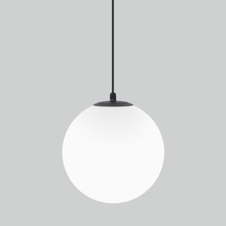 Светильник садово-парковый со стеклянным плафоном Sfera H 35158/U черный