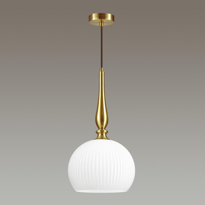 4766/1 PENDANT ODL21 413 белый/бронзовый Подвес E27 60W RUNGA