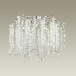 5004/8C HALL ODL23 637 серебристый/прозрачный металл/хрусталь Люстра потолочная G9 8*40W BANCHE