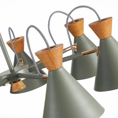 SLE125112-07 Люстра потолочная Серый, Золотой/Серый, Темное дерево E14 7*40W