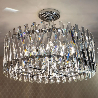 Citilux Ингвар CL334281 Люстра подвесная хрустальная Хром