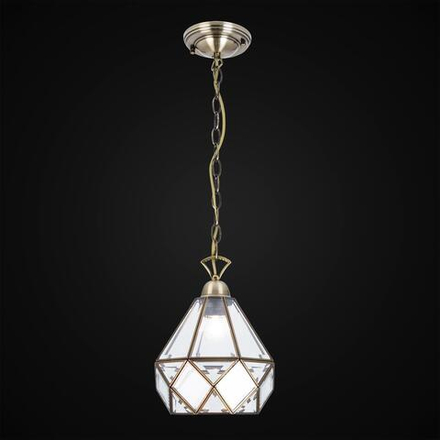 Citilux Витра-1 CL442110 Подвесной светильник витражный Бронза