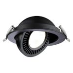 358818 SPOT NT21 278 черный Светильник встраиваемый светодиодный IP20 LED 18W 1600Лм 4000K 220V GESSO