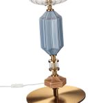 5414/2TA MODERN ODL_EX26 античная бронза/терракот/синий/металл/керамика Настольная лампа E14 2*40W TERRA