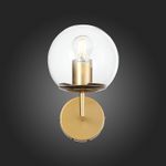 SL1150.201.01 Светильник настенный ST-Luce Матовое золото/Прозрачный E27 1*40W