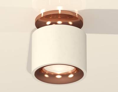 Комплект накладного светильника XS7510141 SWH/PPG белый песок/золото розовое полированное MR16 GU5.3 (N7930, C7510, N7015)