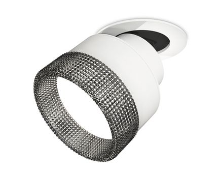 Комплект встраиваемого поворотного светильника с композитным хрусталем XM8101541 SWH/BK белый песок/тонированный GX53 (A2241, A2105, C8101, N8484)