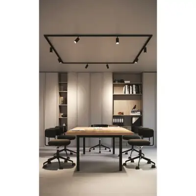 Трековый светильник Arte Lamp AERO A1336PL-1BK, 1хLED