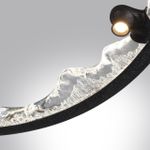 7001/55L HIGHTECH ODL25 253 Подвесной светильник черный ice crack/акрил разд. Вкл. с ПДУ IP20 LED 55W 1873Лм 3000/4000/5700K CRI &gt; 90 CAYON