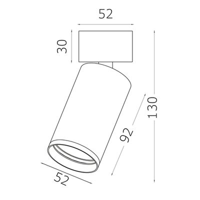 ST171.532.07 Светильник потолочный Белый LED 1*7W 3000K 560Lm Ra&gt;90 60° IP20 D52xH130 220-240VV