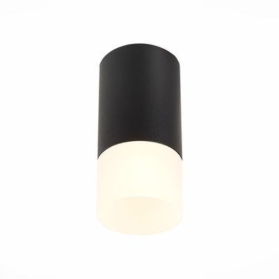 ST100.412.01 Светильник потолочный Черный GU10 1*7W IP20 D64xH131 220V Без ламп