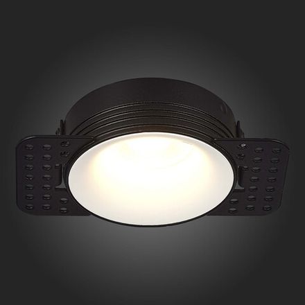ST218.458.01 Св-к встр. Черный GU10 1*50W  IP20 D85xH30 165-265V Без ламп
