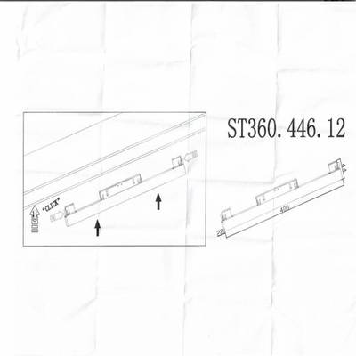 ST360.446.12 Магнитный трековый светильник Черный LED 1*12W 4000K 780Lm Ra&gt;80 120 IP20 L406xW22xH44 48V