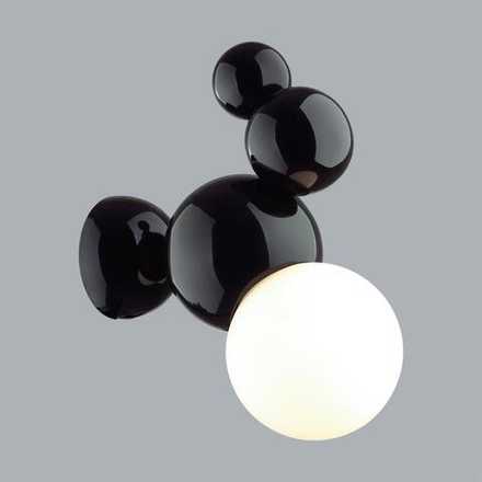 6566/1W MODERNI LN25 118 черный/белый матовый/металл/стекло Бра E27 1*40W 220V BLASEN