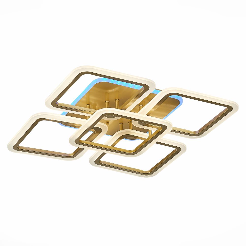 SLE200422-05RGB Светильник потолочный Золотистый/Белый LED 1*140W RGB 10W 3000-6000K SLE200422-05RGB Светильник потолочный Золотистый/Белый LED 1*140W RGB 10W 3000-6000K