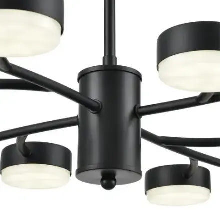 8117/12 COMFI LN26 235 черный, металл Люстра LED GX53 12*7W 220V TORINA