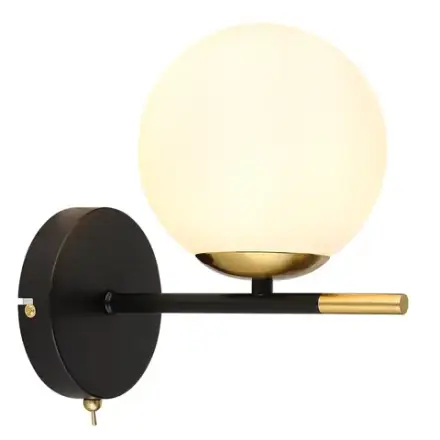 Бра Arte Lamp ALCOR A2224AP-1BK, 1хE14