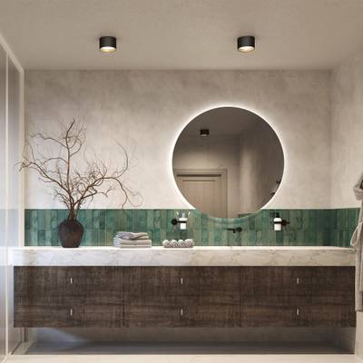 Светильник SP-BISCOTTO-R140-15W Warm3300-MIX (BK-GD, 80 deg, 230V) (Arlight, IP54 Металл, 5 лет)