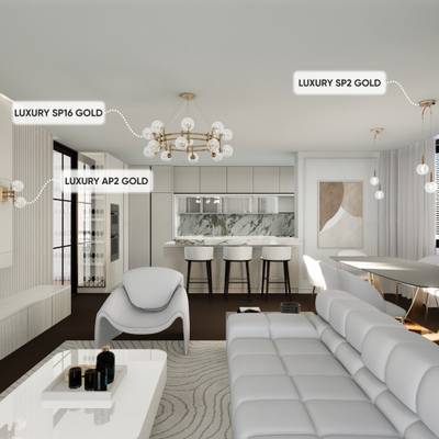 Люстра Crystal Lux LUXURY SP16 GOLD 2270/316