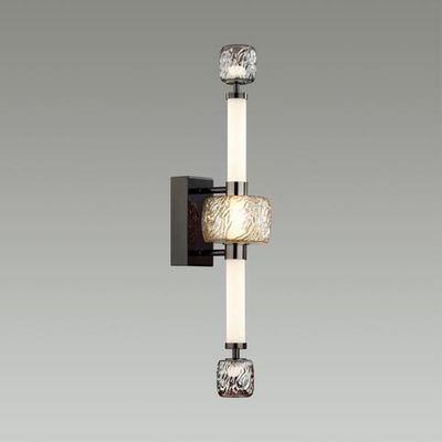 5427/28WL L-VISION ODL_EX24 131 черный хром/белый/дымчатый/коньячный/металл/стекло/акрил Бра LED 28W 4000K KLIFF