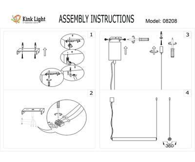 08208-125,19 Подвес Талия черный w125*3,5 h300 Led 50W (4000K)