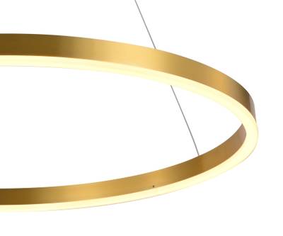 08213,36A(3000K) Подвес Тор латунь d60 h150 Led 36W (3000K) 2 типа крепления