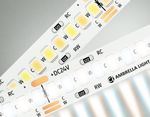 Светодиодная лента с регулировкой температуры света GS4151 2835 240Led/ 18W m/ 24V IP20 CCT 3000-6500K/ 5000*10*1.2mm/ кратность резки 50mm (3 конт.)