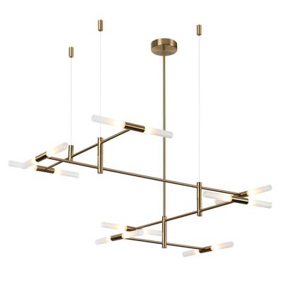 4306/16 HIGHTECH ODL26 Потолочный светильник бронзовый/акрилл/металл IP20  G9 40W *16 180°  220V SOHO