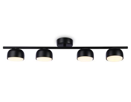 Светильник накладной TN71029/4 BK черный GX53/4 max 12W 600*80*140