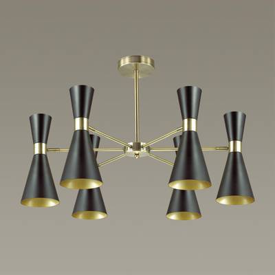 3662/6C MODERNI LN18 180 античная бронза/матовый черный Люстра потолочная E14 6*60W 220V QUINN