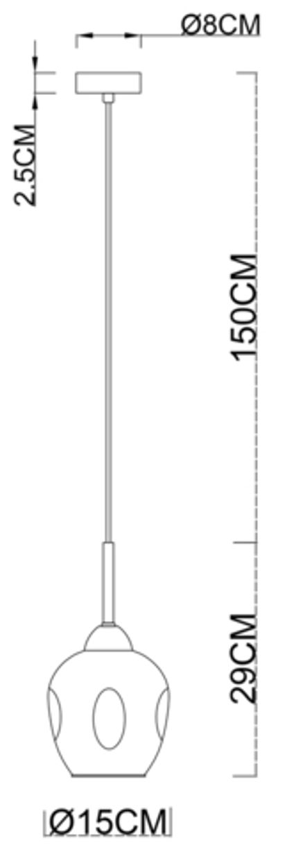 Подвесной светильник Arte Lamp YUKA A7759SP-1PB, 1хE27