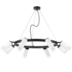 LR0188643641 Люстра RULLO 8х50W GU10 ЧЕРНЫЙ/БЕЛЫЙ (571018+214436-4+214486-4+202431-8)