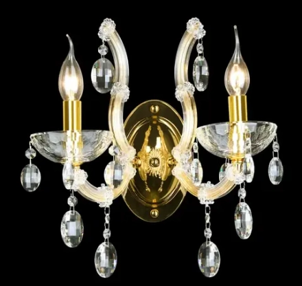 Бра Crystal Lux HOLLYWOOD AP2 GOLD 2011/402