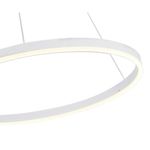 08214,01A(4000K) Подвес Тор белый d80 h150 Led 45W (4000K) 2 типа крепления