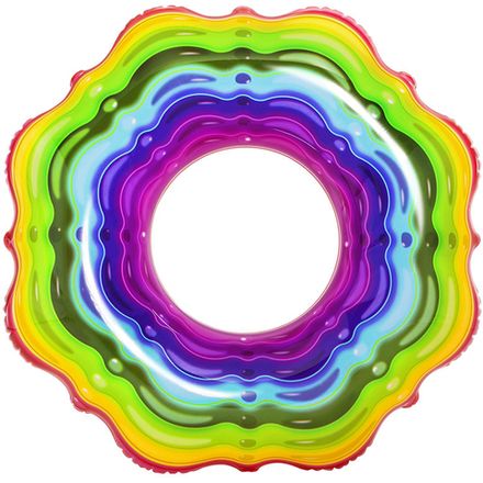 Круг для плавания надувной Rainbow Ribbon 115 см 36163 Bestway
