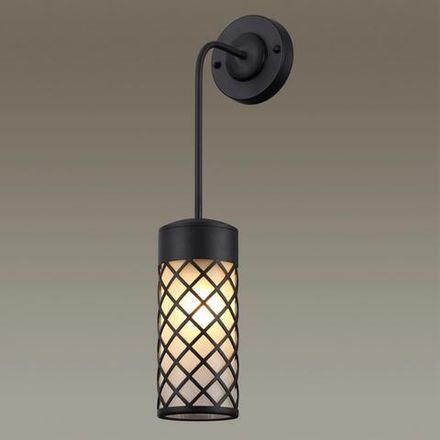 4834/1W NATURE ODL21 742 черный/стекло Ландшафтный настенный светильник E27 1*60W IP44 DUNES