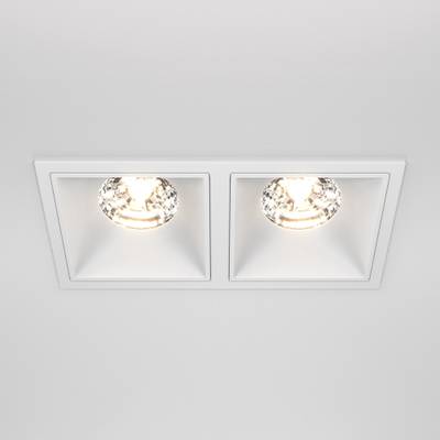 Встраиваемый светильник Alfa LED 3000K 2x15Вт 36° Dim Triac, DL043-02-15W3K-D-SQ-W. TM Maytoni