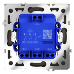 VLS030107 Выключатель встраиваемый VOLTUM S70 трехклавишный 10А, (графит) (ТМ Maytoni)