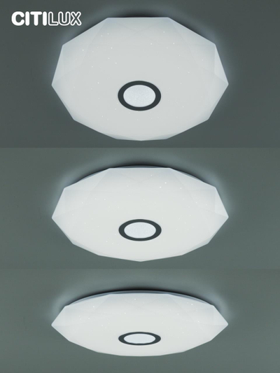 Citilux Диамант Смарт CL713A80G Умная люстра Хром