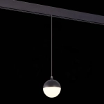 ST358.443.07 Магнитный трековый светильник подвесной Черный LED 1*7W 4000K 520Lm Ra>80 120° IP20 D90xH90 48V