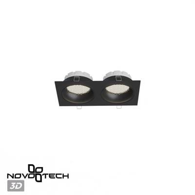 371008 WIR NT25 568 черный Светильник встраиваемый IP20 GX53 12W 220-240V GEMINI