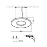 7718/42L MITRA LED SN Светильник металл/акрил/белый LED 42Вт 3000-6500К D485 IP20 пульт ДУ ALTAIR