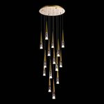 SL6111.203.15 Люстра подвесная ST-Luce Золотистый/Прозрачный LED 15*3W 3000K