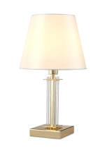 Настольная лампа Crystal Lux NICOLAS LG1 GOLD/WHITE 3401/501