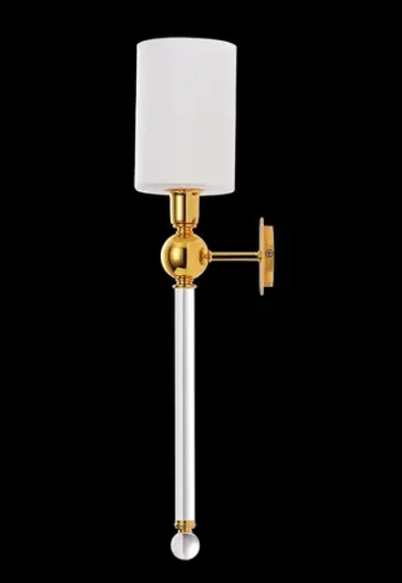 Бра Crystal Lux MIRABELLA AP1 GOLD/WHITE 0420/401