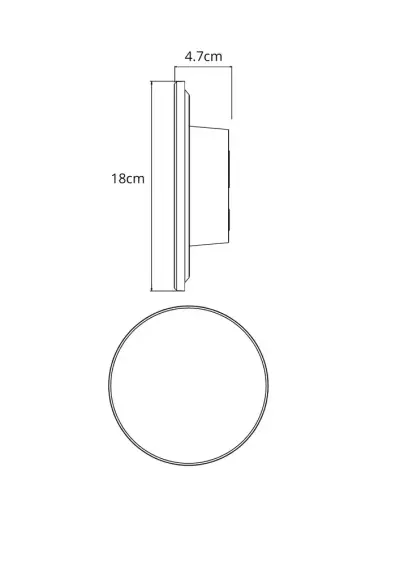 Фасадный светильник Arte Lamp NIMBO A3412AL-1BK, 1хLED