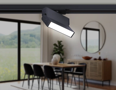 Светильник светодиодный трековый GL6803 BK черный LED 6W 4200K 115*22*87